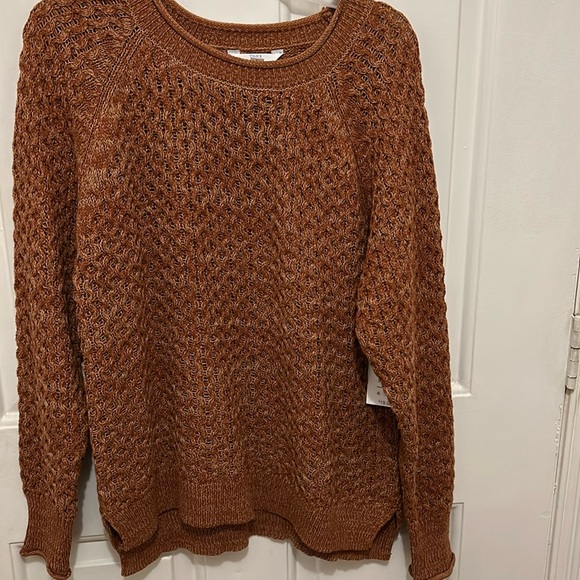 Time n True sweater nwt open weave knit 🧶 L - Picture 1 of 8
